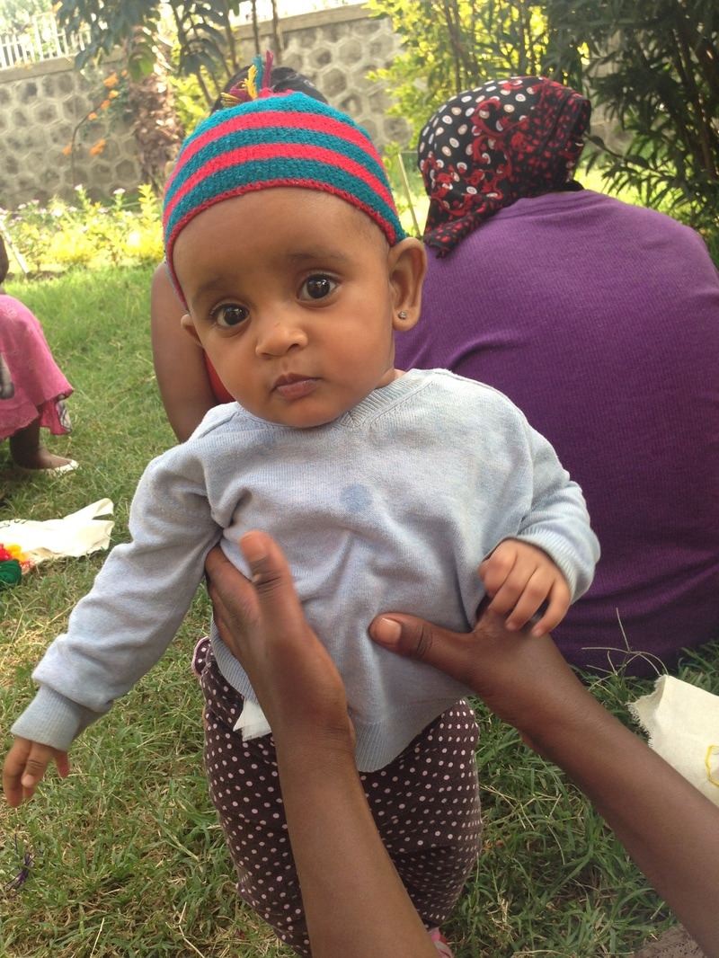 Ethiopian Baby girl Berhane in Debre Zeyit